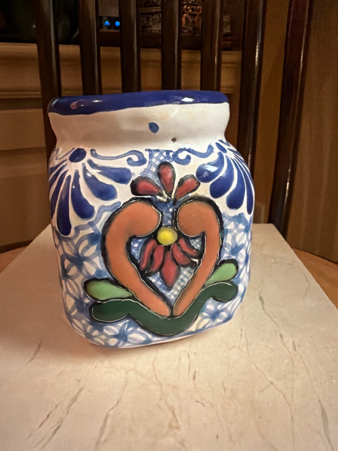 TALAVERA Hand-Painted Mexican Pottery Jar/Vase - photo 2