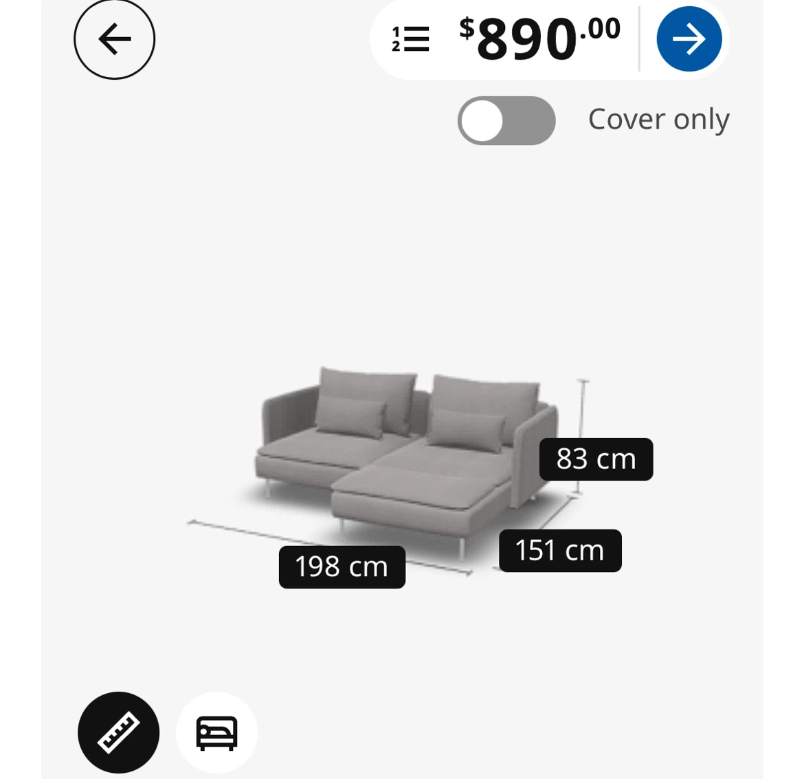 MUST GO BY SUNDAY (July 19): Like-New IKEA SÖDERHAMN Sectional - photo 5