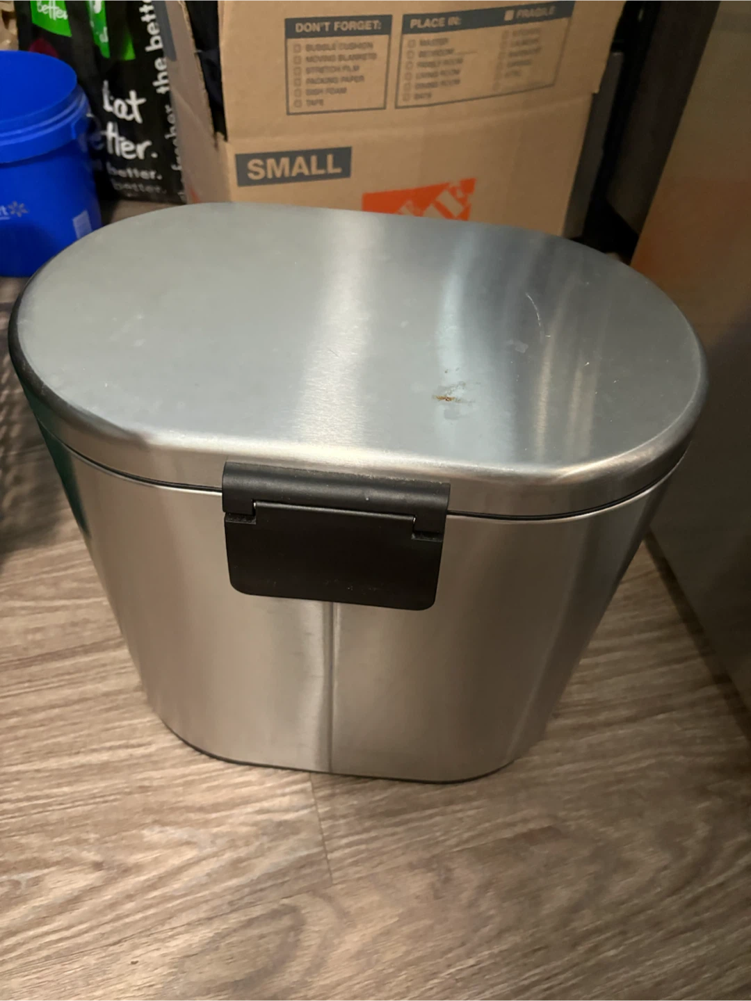 Dual Compartment Steel Garbage Bin