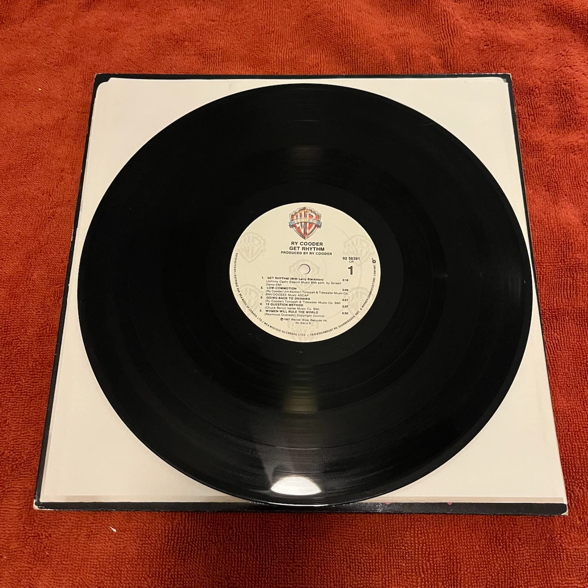 Ry Cooder Get Rhythm Vinyl Record - photo 2