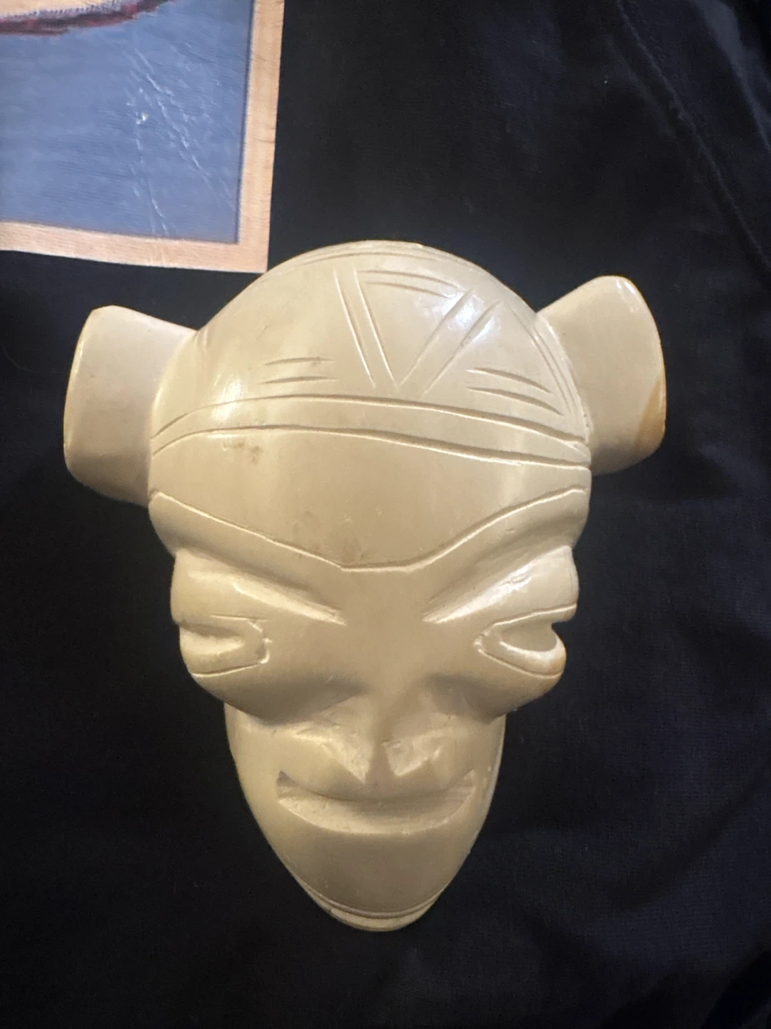 Decorative carved Tribal Mask Figurine