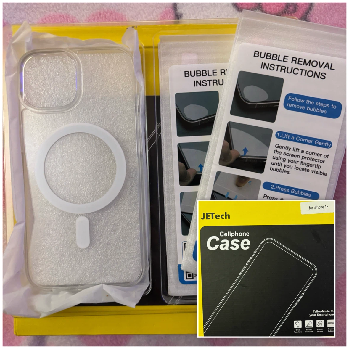JETech - Clear Case & 2 Screen Protectors - *iPhone 15*