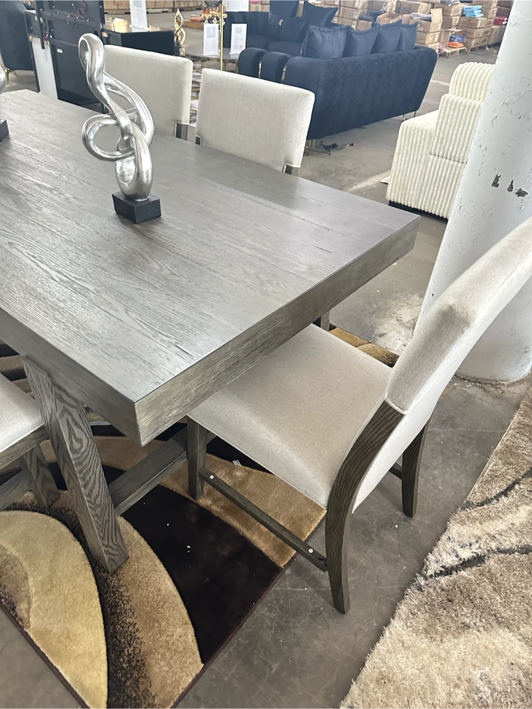 Dining table + 4 chairs + bench - photo 4