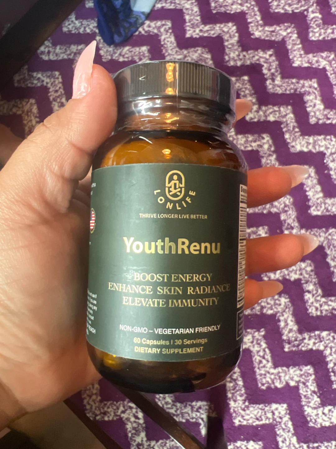 Longevity Labs YouthRenu Dietary Supplement - 60 Capsules