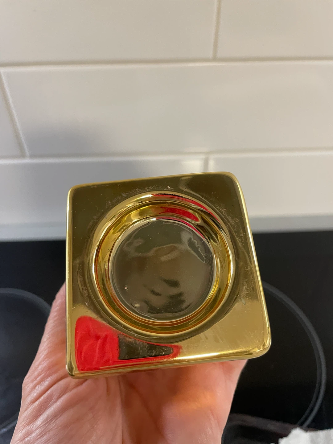 NEW! Gold Square Tealight Holder - photo 2