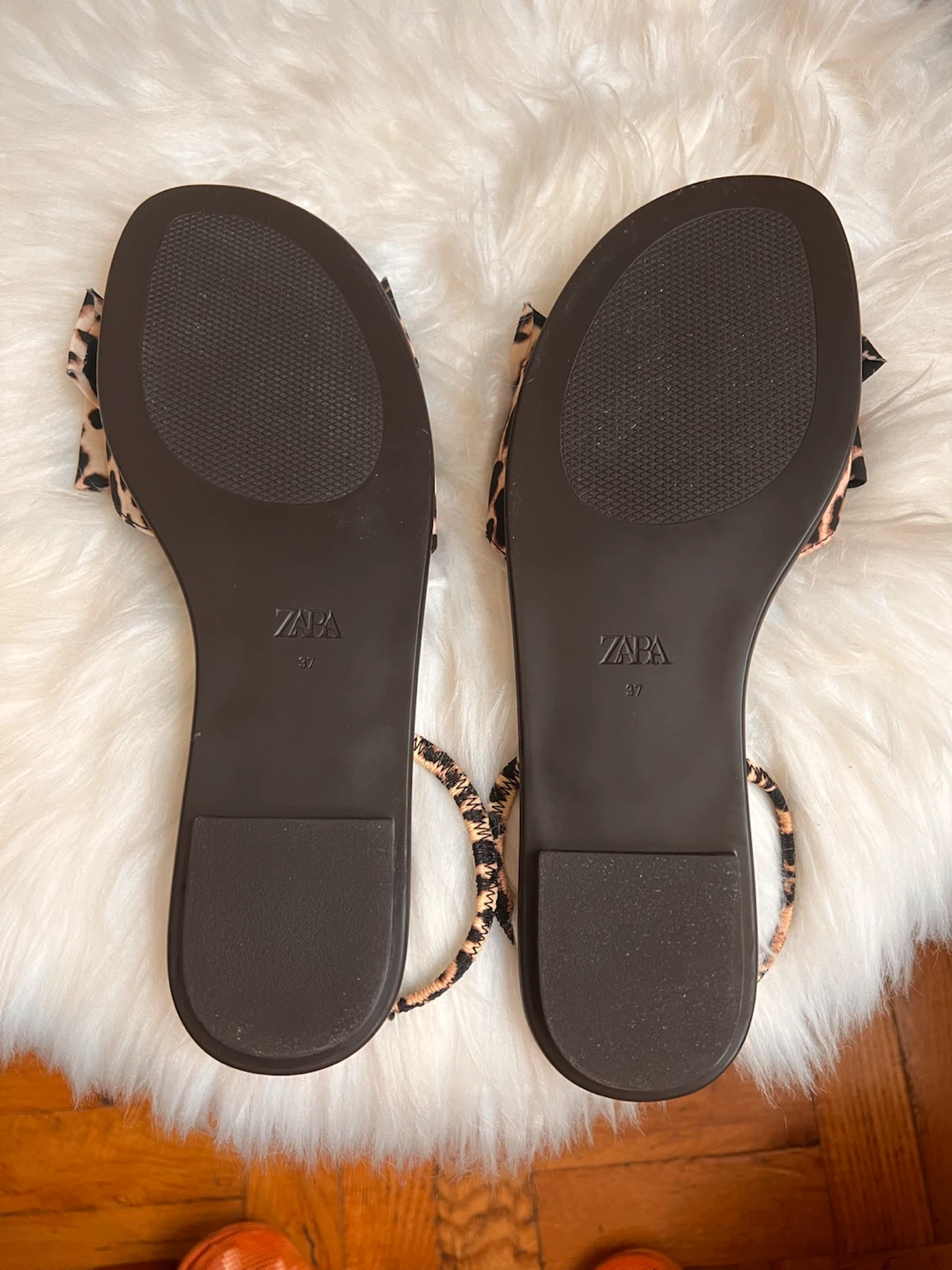 Zara Leopard Print Bow Sandals - photo 3