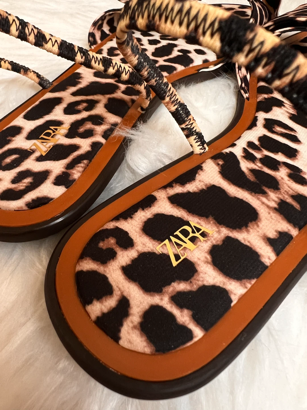 Zara Leopard Print Bow Sandals - photo 5