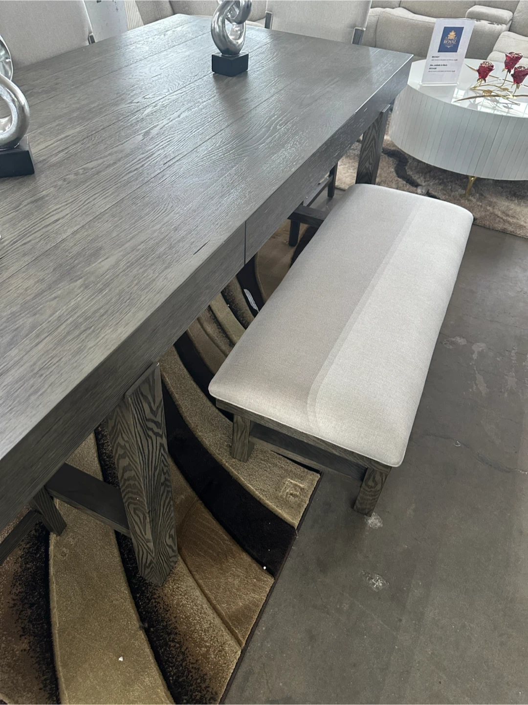 Royal Dining Room Table Set with Bench and Chairs - photo 3