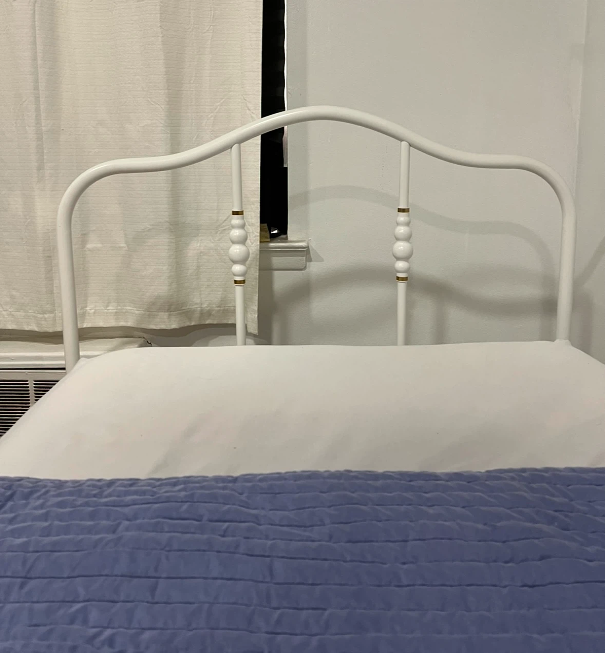 White Metal Twin Bed Frame