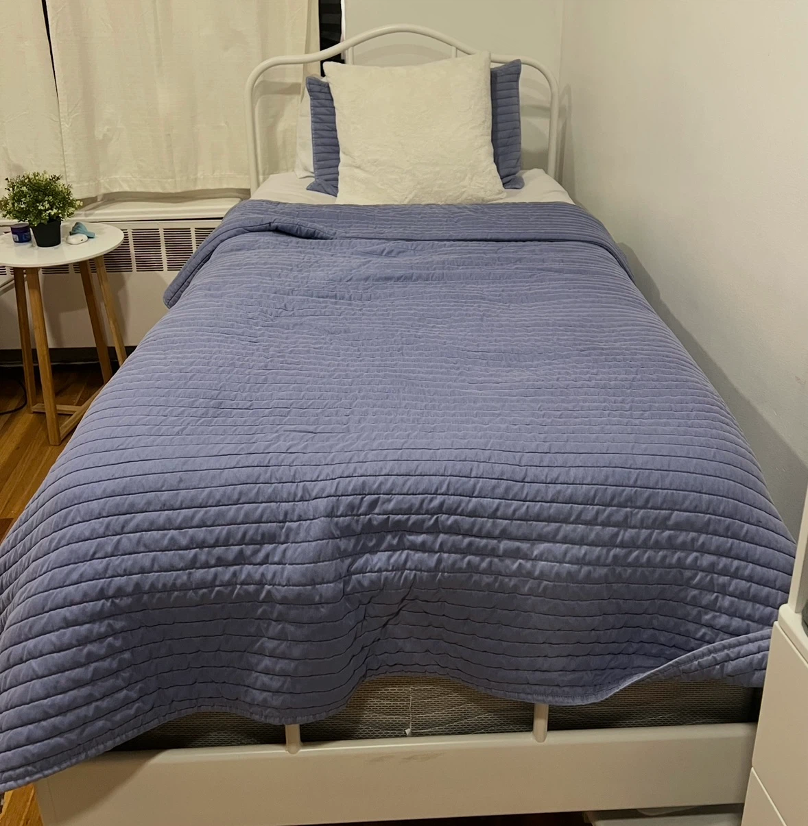 White Metal Twin Bed Frame - photo 2