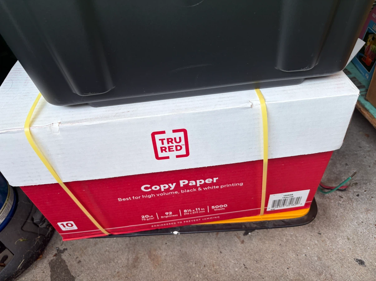Staples copy paper. 5000 sheets. 10 reams. NEW