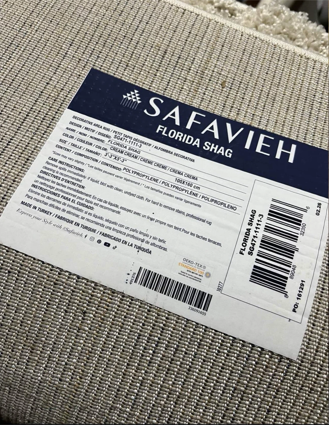 Safavieh Florida Shag Rug 3'3" x 5' - photo 2