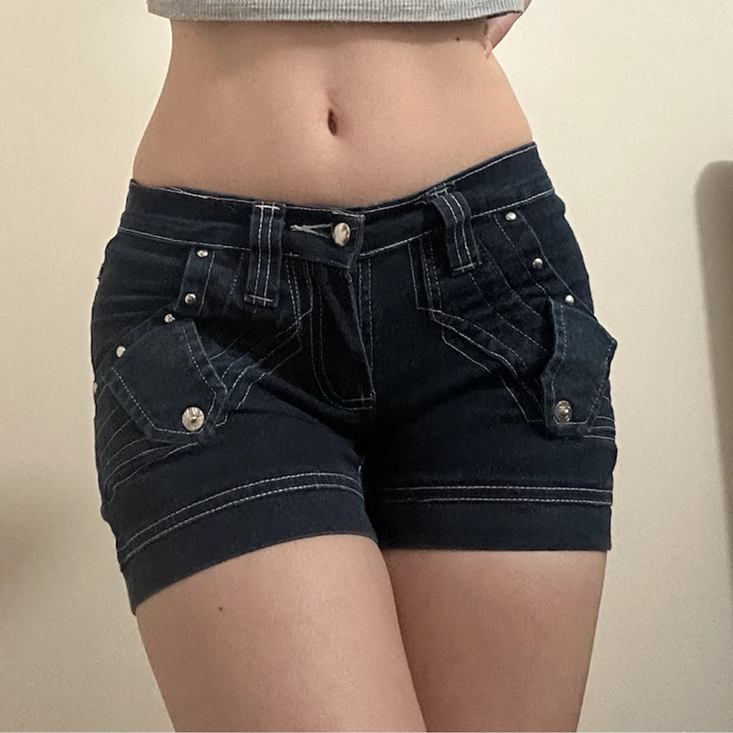 HDL Denim Y2K Low Rise Shorts - photo 3