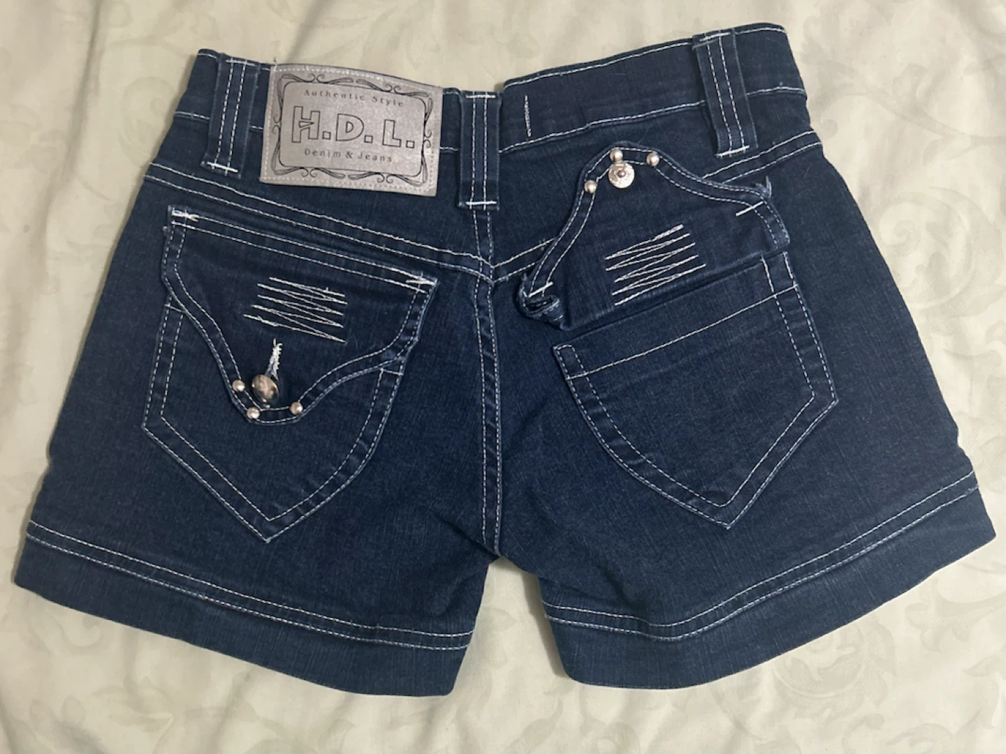 HDL Denim Y2K Low Rise Shorts - photo 2