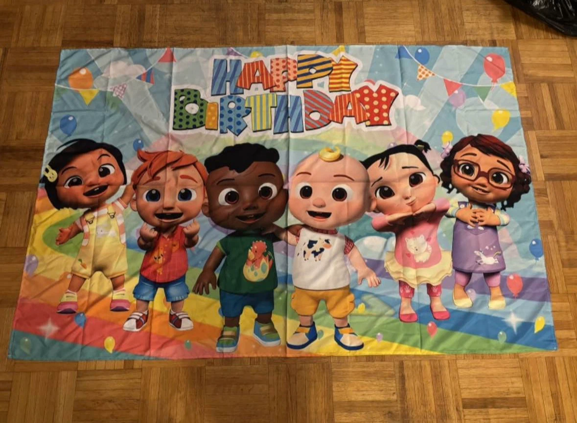 Cocomelon Happy Birthday Banner