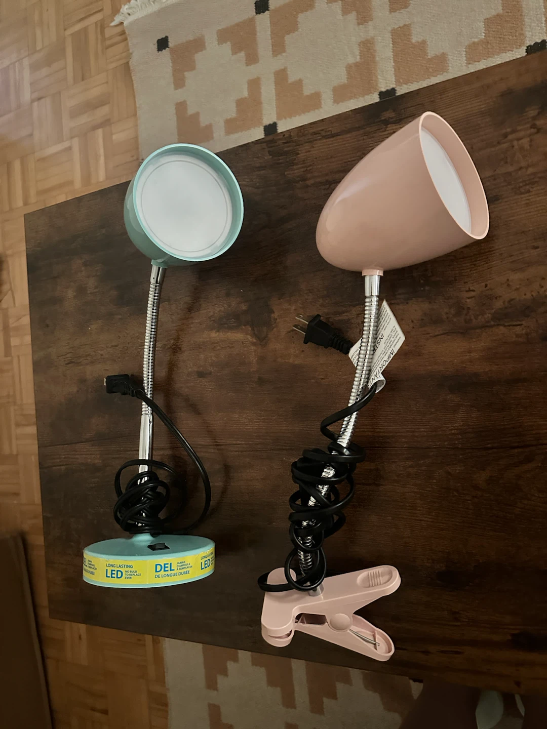 LED Desk Lamp Set - Mint Green & Pink - photo 2