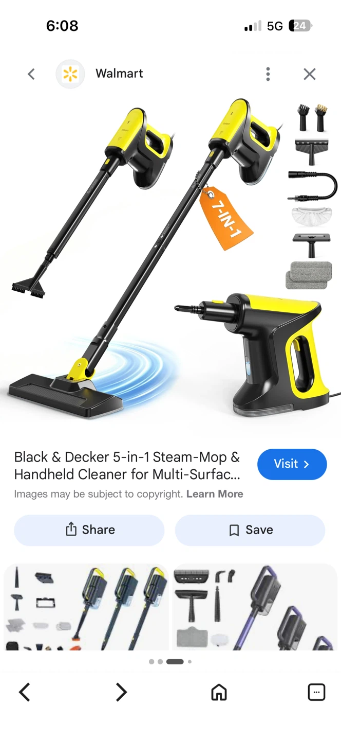 Multi purpose ScrubWiz Steam  and Handheld Steamer 10-in-1