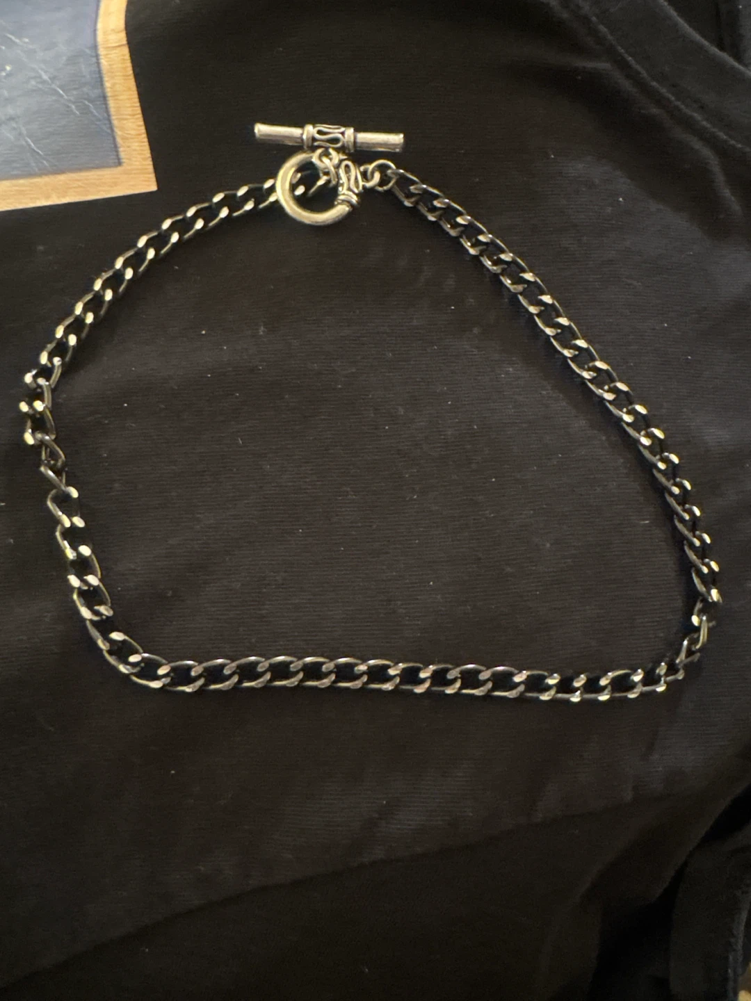 Chunky Chain choker style Necklace with Toggle Clasp