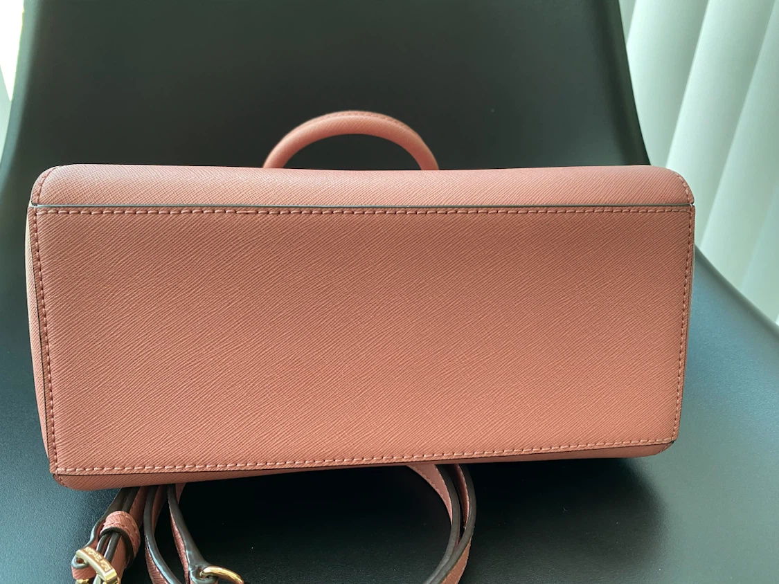 Michael Kors Pink Satchel Handbag with Crossbody Strap - photo 3