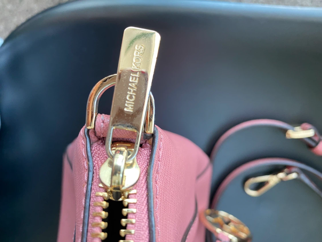 Michael Kors Pink Satchel Handbag with Crossbody Strap - photo 4