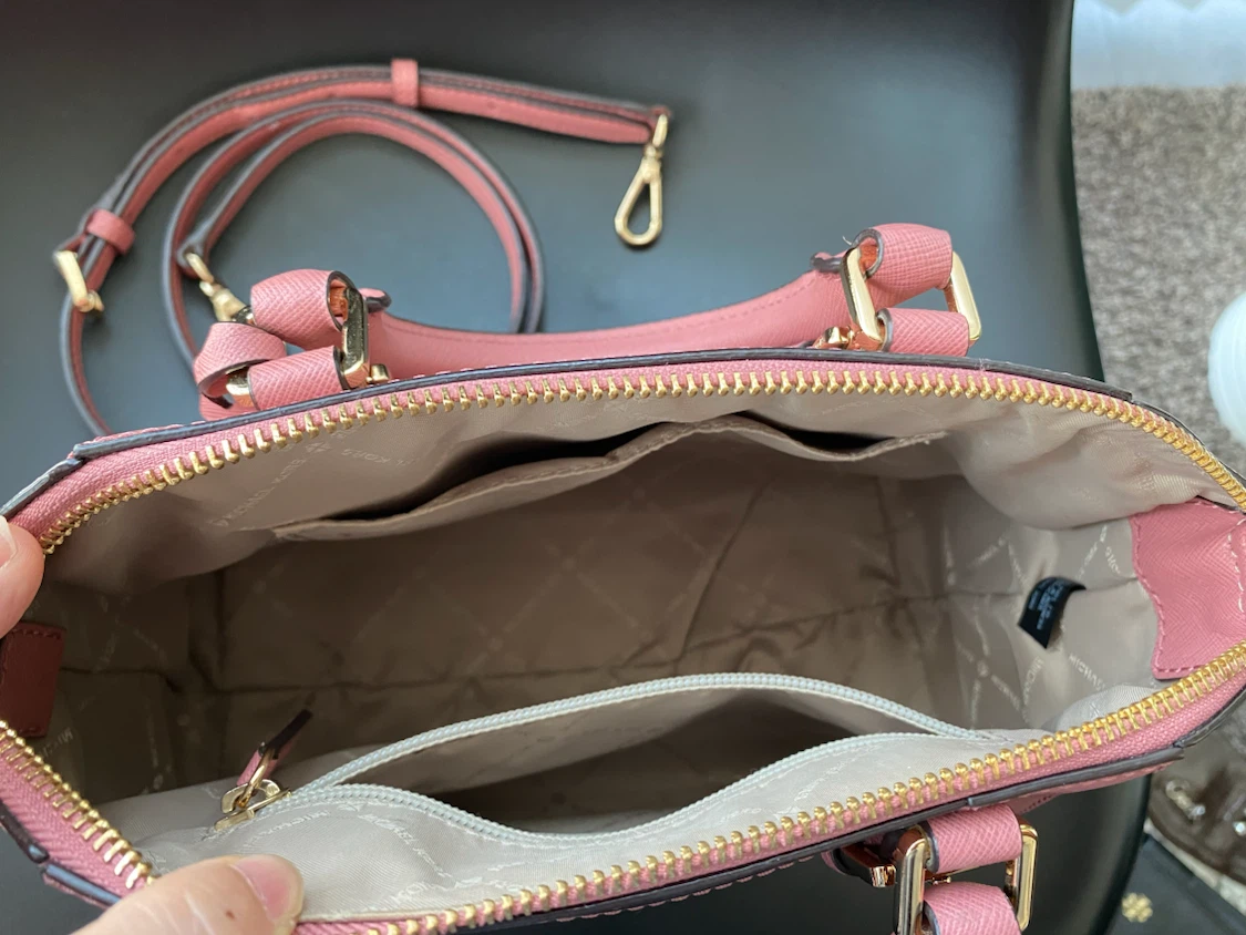Michael Kors Pink Satchel Handbag with Crossbody Strap - photo 5