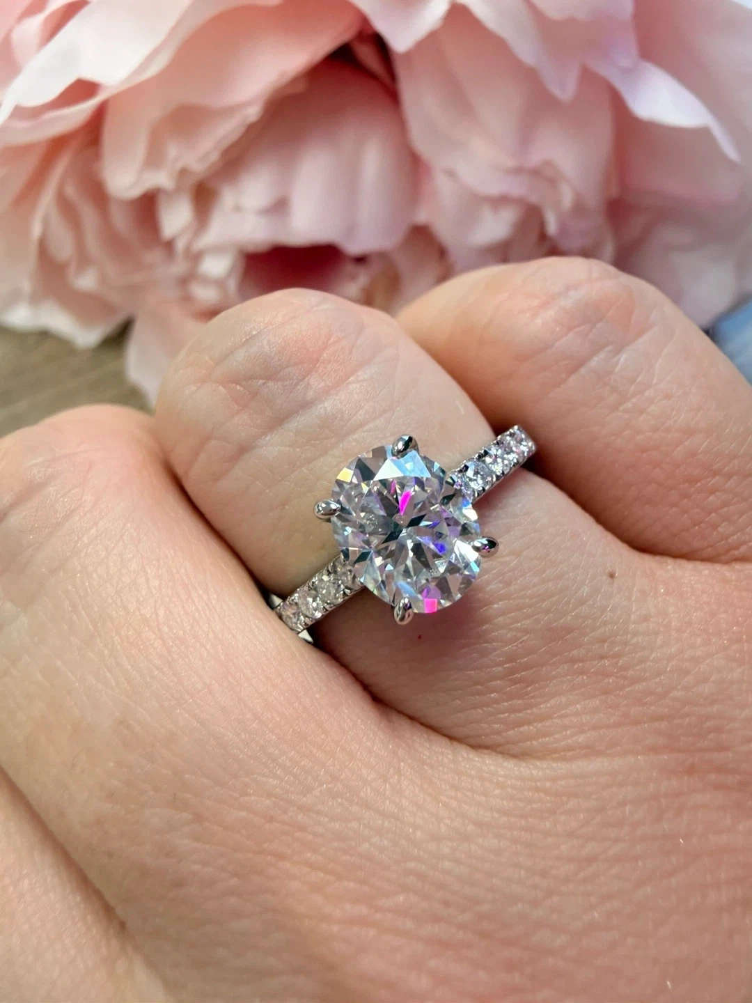 New giftable silver Moissanite rings, size 6 or 8.5