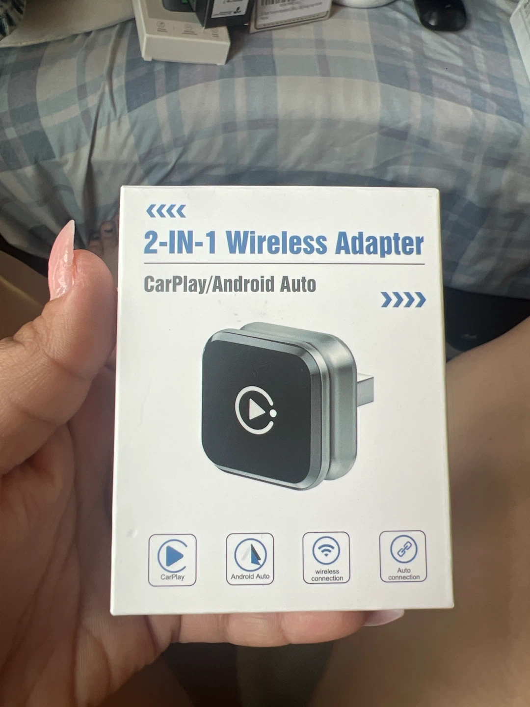 2-IN-1 Wireless Adapter for CarPlay/Android Auto