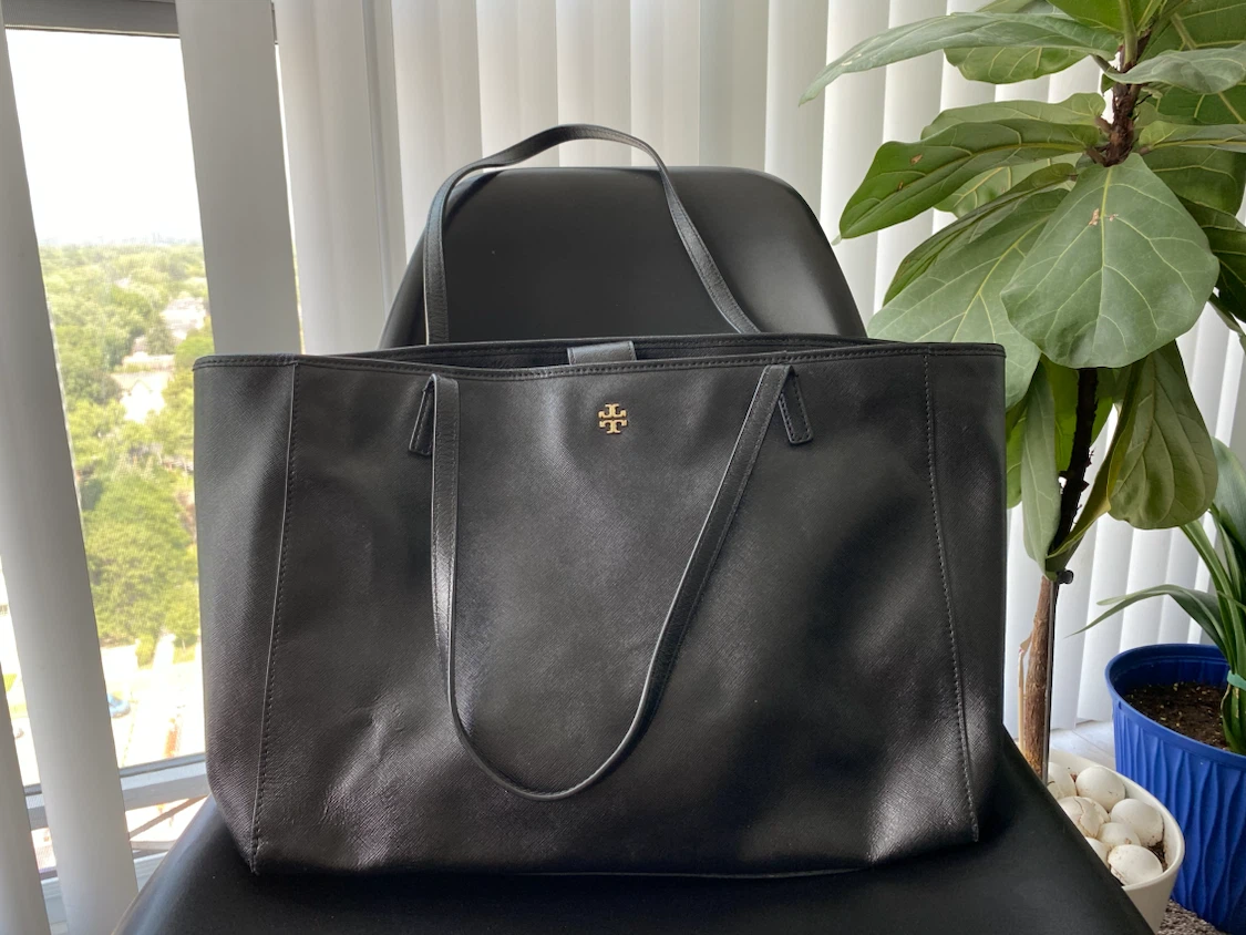 Tory Burch Black  Tote Bag