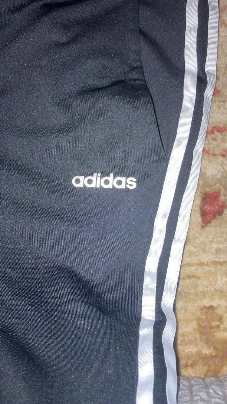 Adidas Track Pants Black White Stripe - photo 2