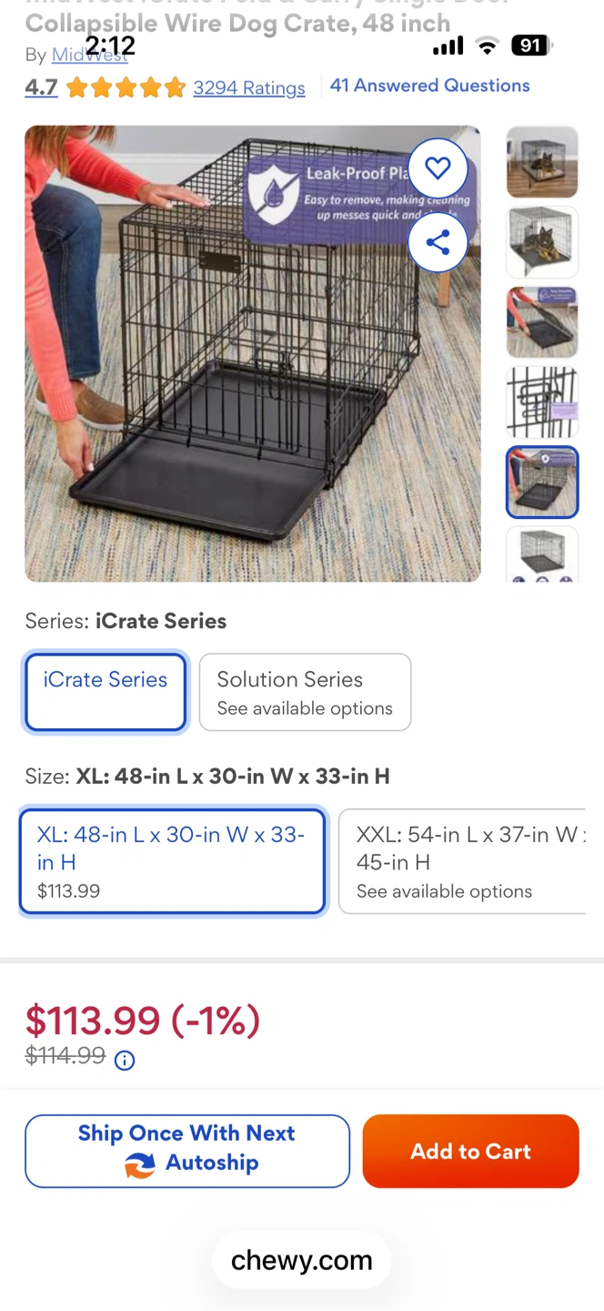 MidWest Homes for Pets iCrate Dog Crate
