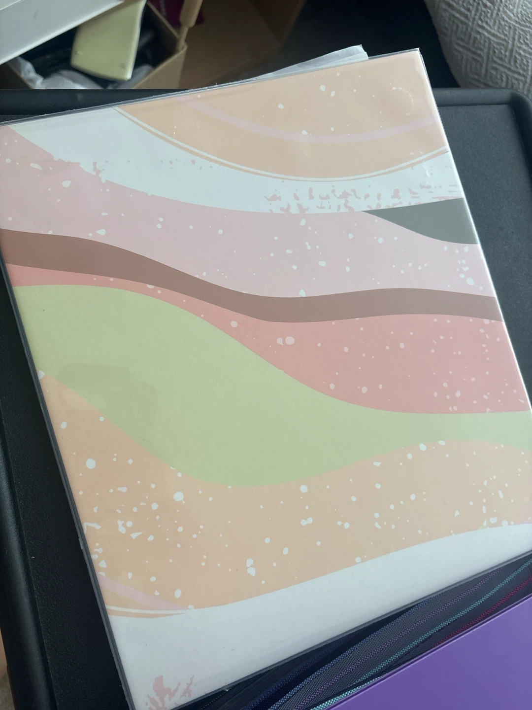 Some Stationary stuff. Plastic Binder with Page Protectors