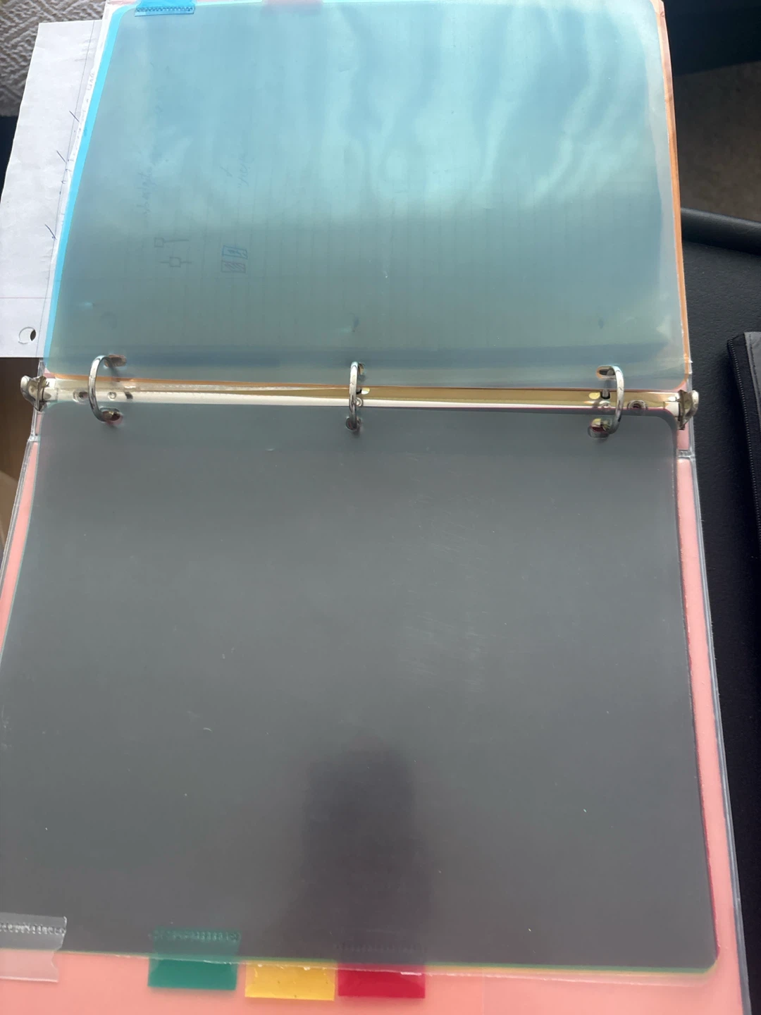 Some Stationary stuff. Plastic Binder with Page Protectors - photo 2
