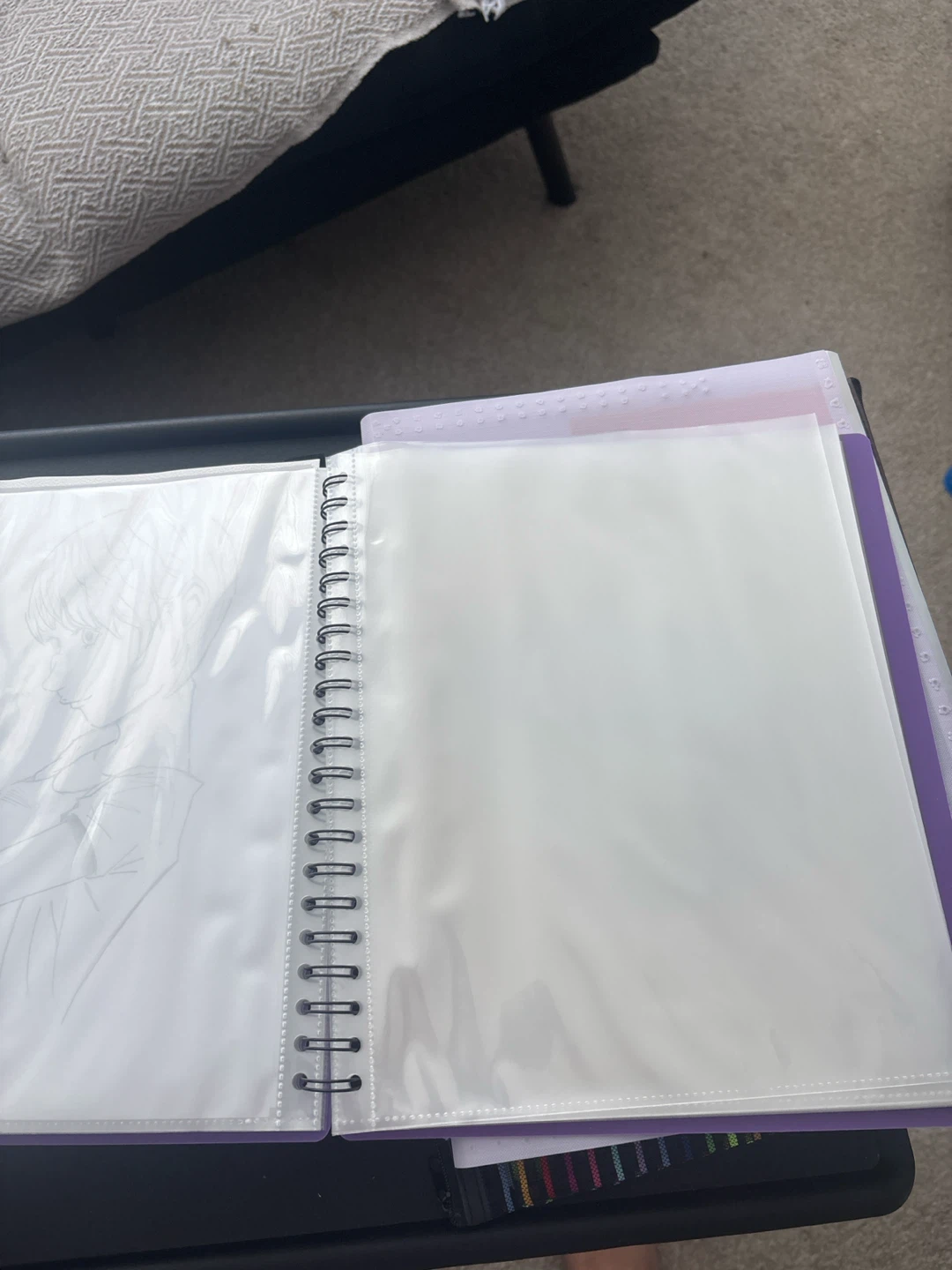 Some Stationary stuff. Plastic Binder with Page Protectors - photo 4