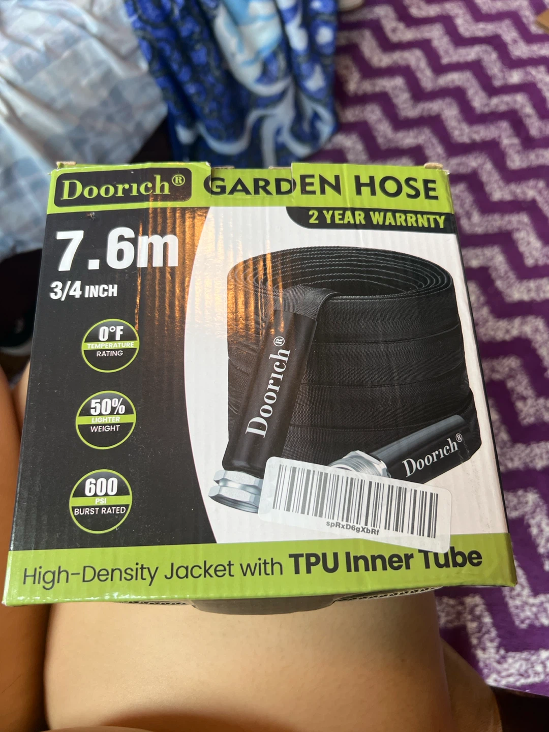 Doorich Garden Hose 7.6m 3/4 Inch