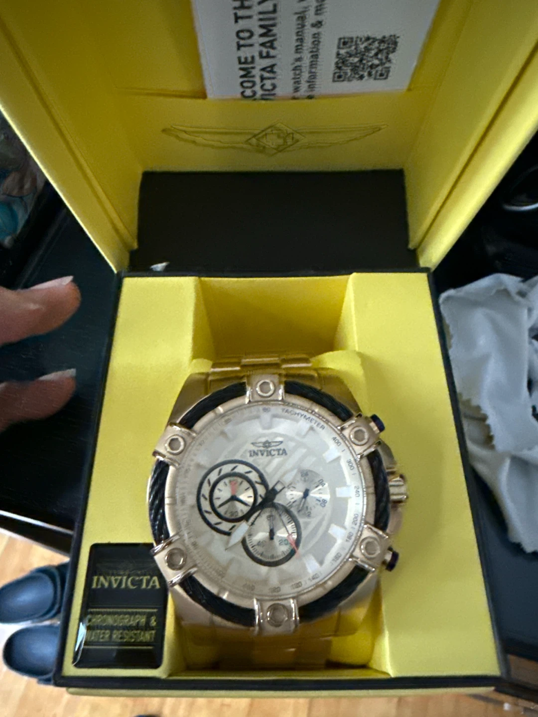 Invicta Chronograph & Water Resistant Watch
