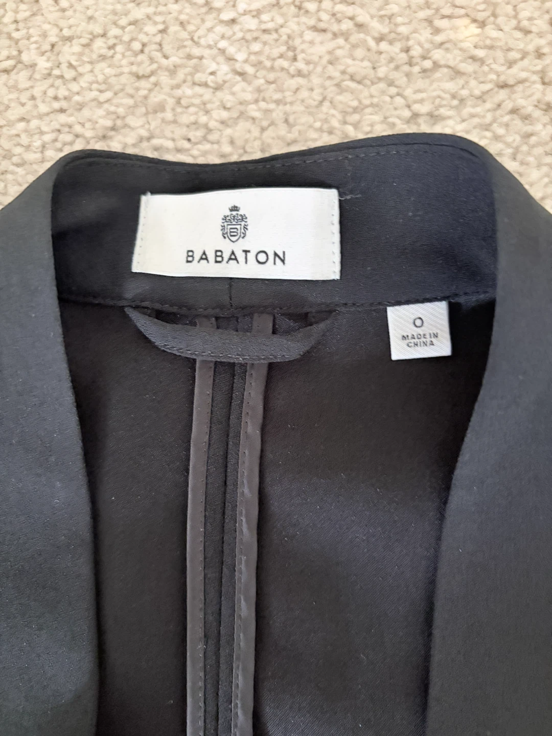 Babaton Black Blazer Size 0 - photo 3