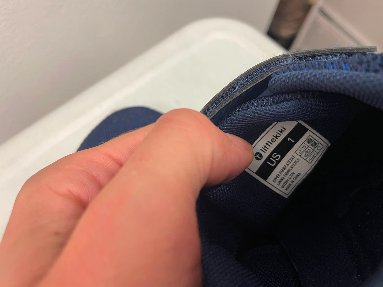 Little Kiki Navy Blue Sneakers Size 1 - photo 2