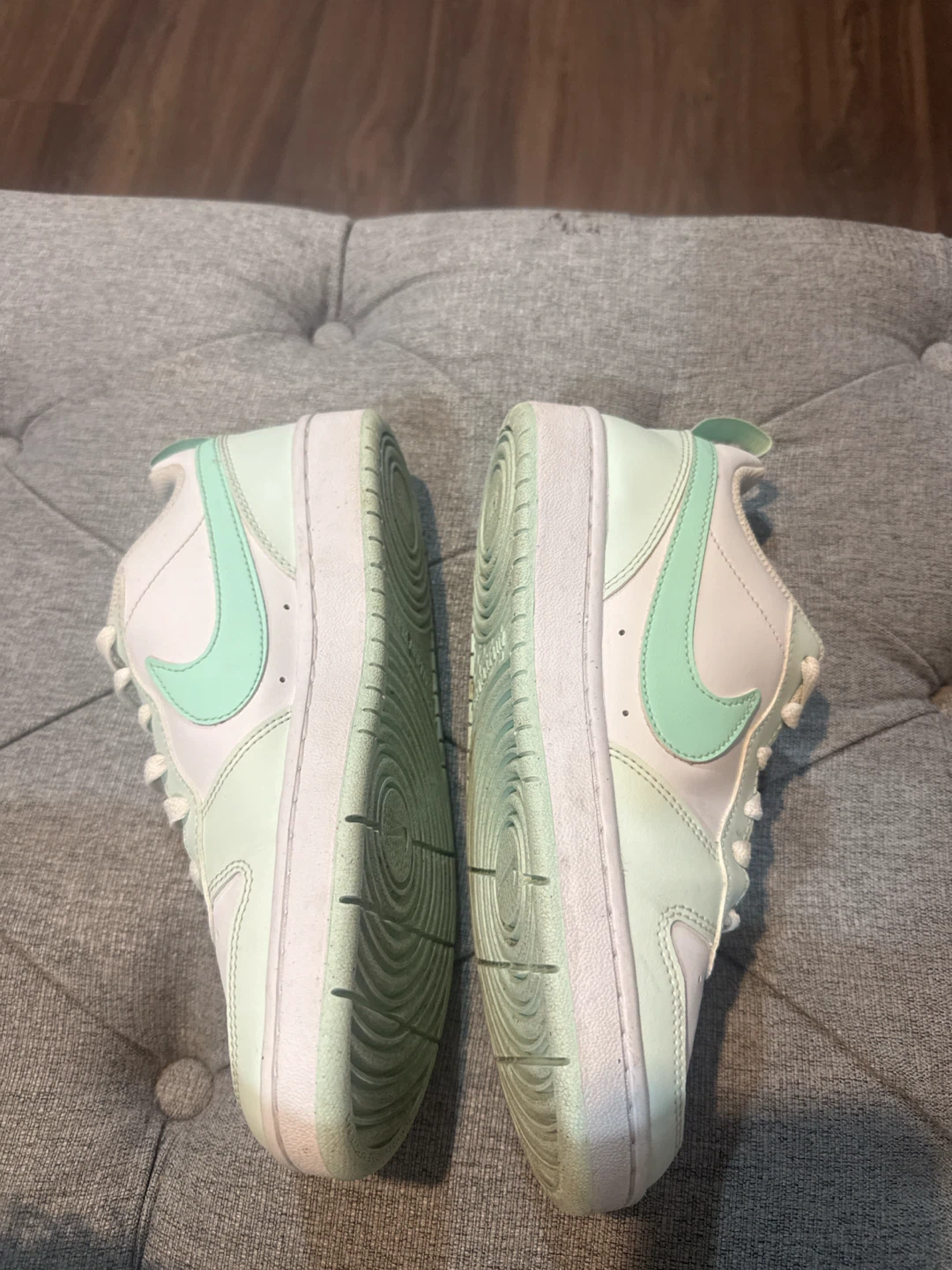 Nike White and Mint Green Shoes - photo 3