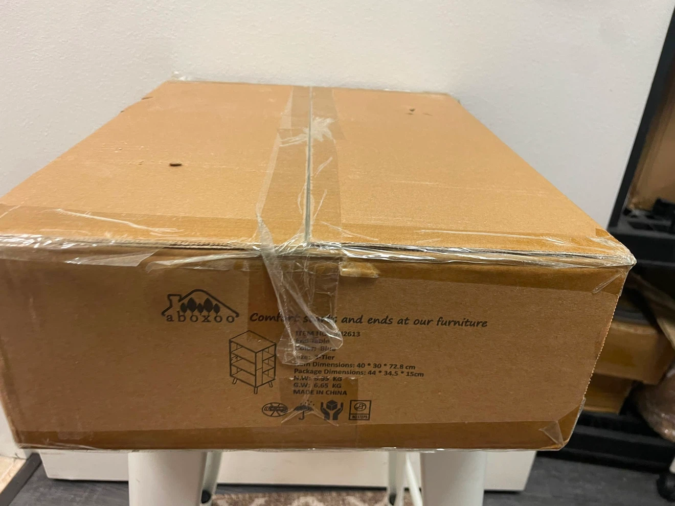 Aboxoo 3-Tier End Table - Blue - photo 4