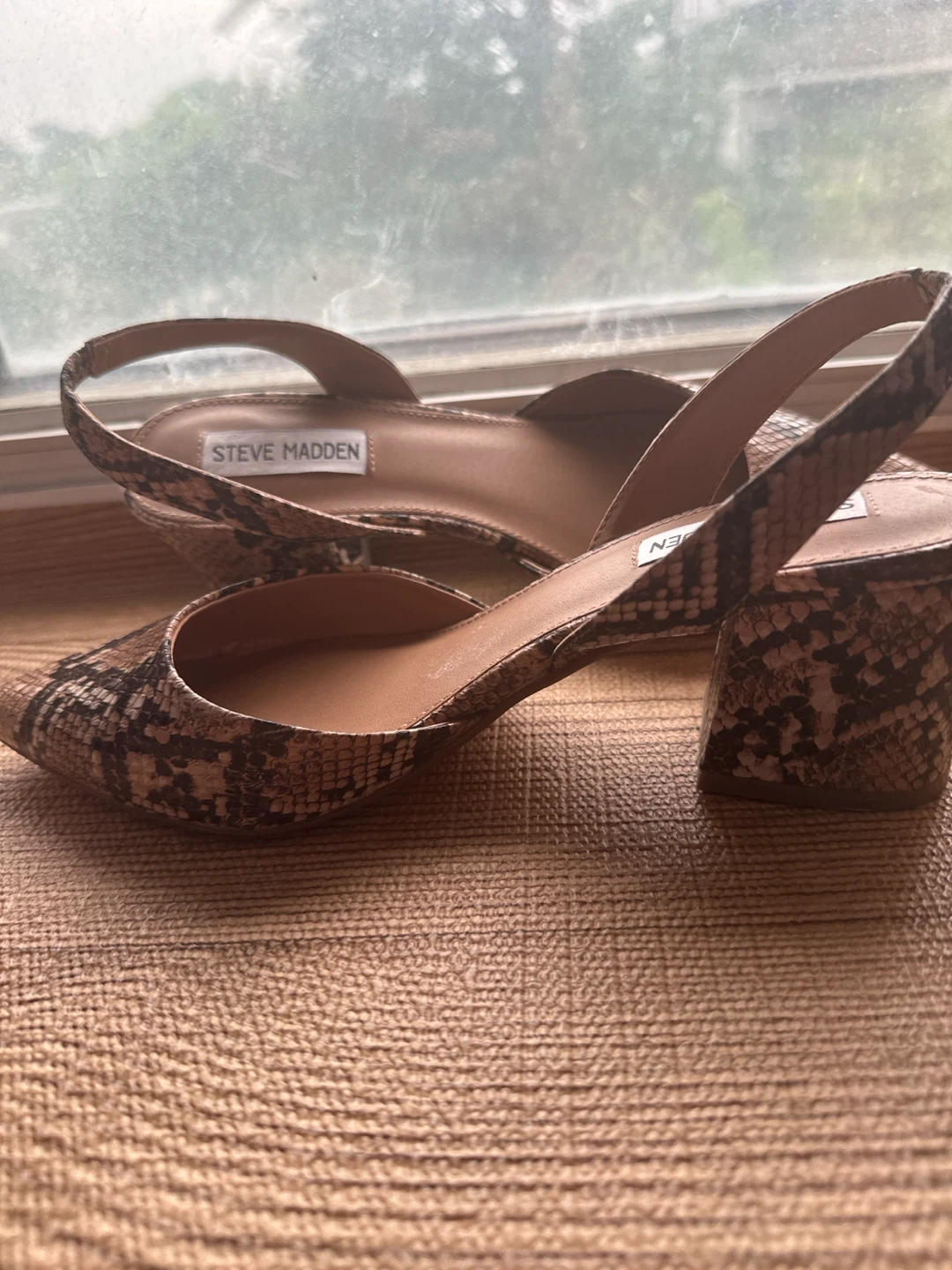 Steve Madden Snake Print Slingback Heels - photo 3