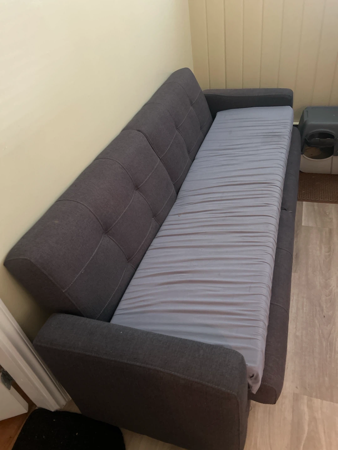 Grey Sofa/bed with Storage - photo 2