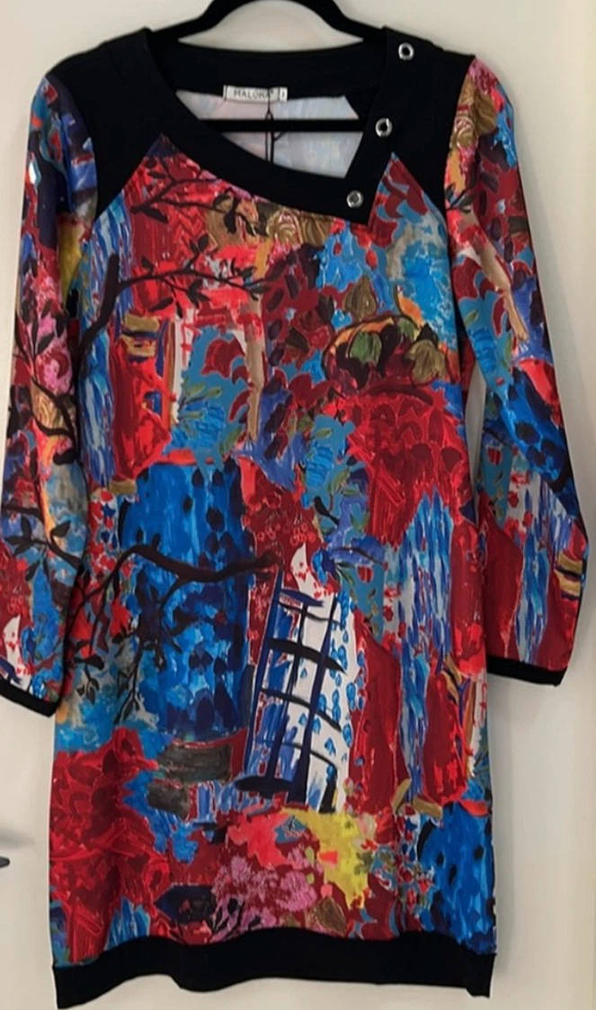 Maloka Colourful Abstract Print Dress