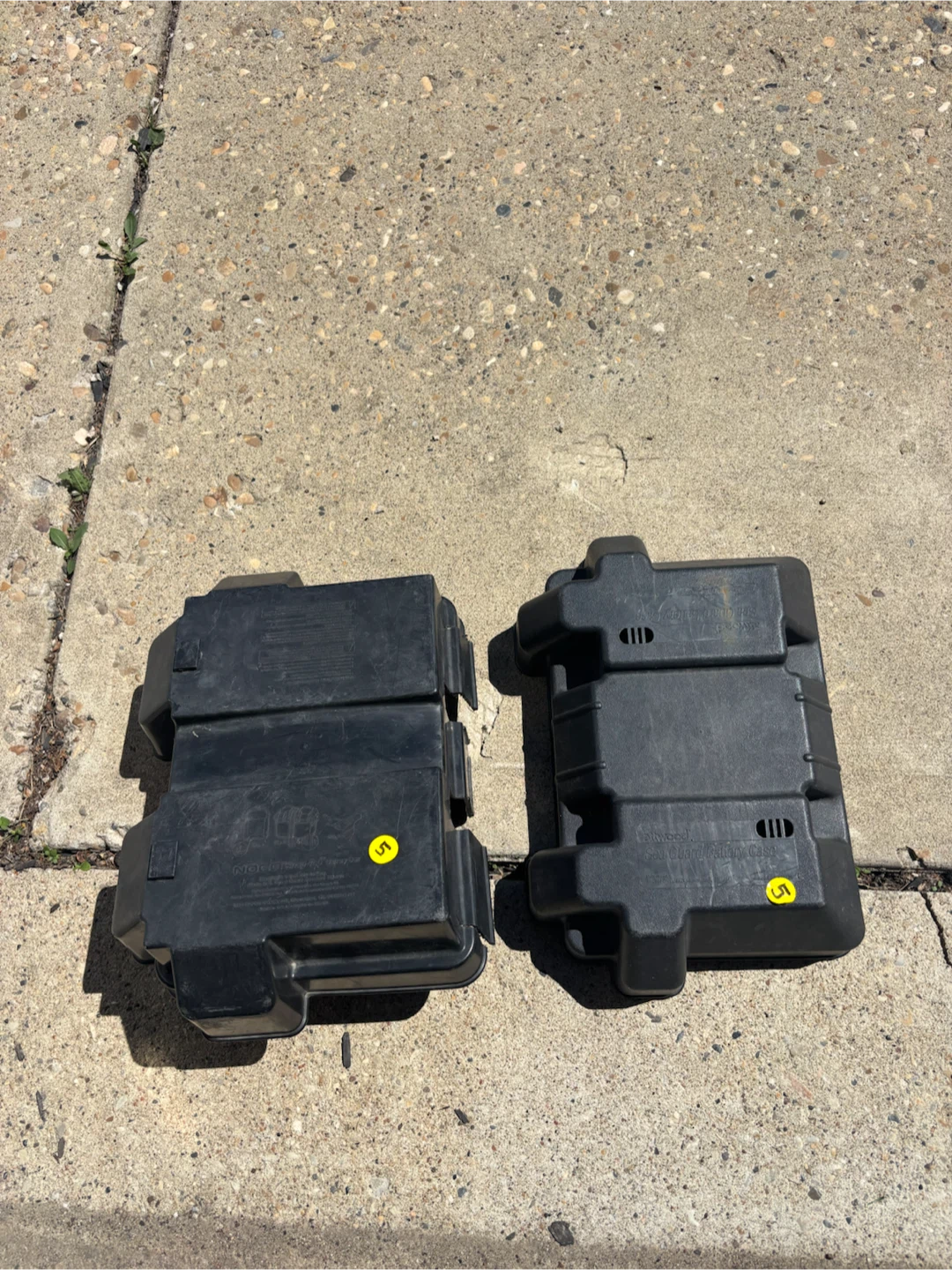 Black Plastic Battery covers - photo 2