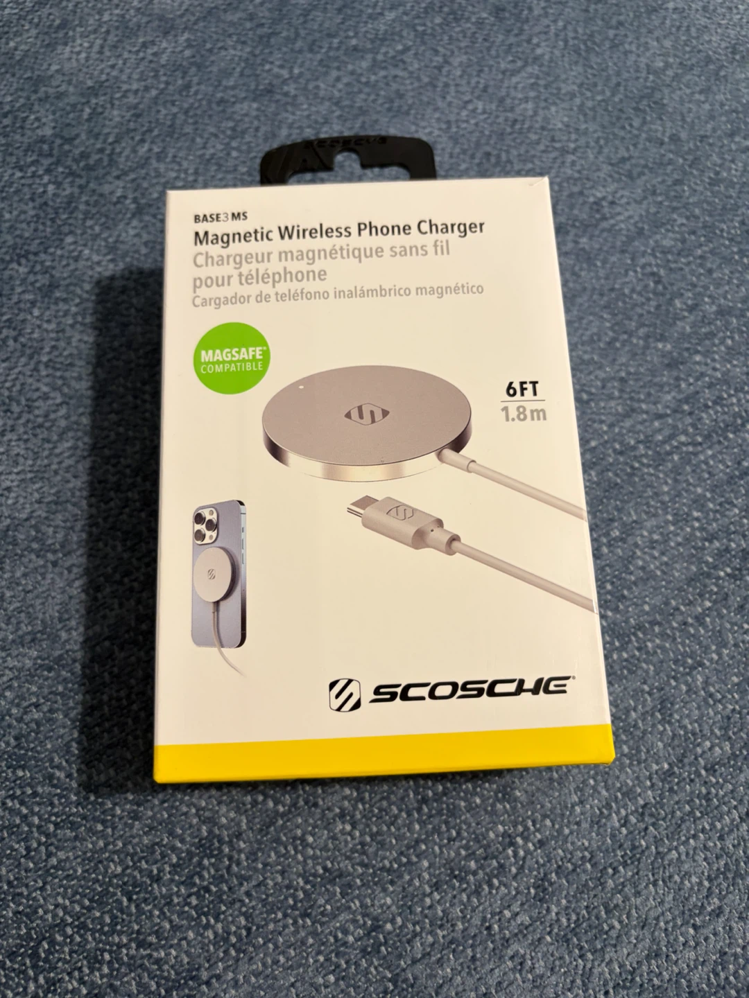 Like New Scosche Magnetic Wireless Phone Charger - BASE3 MS