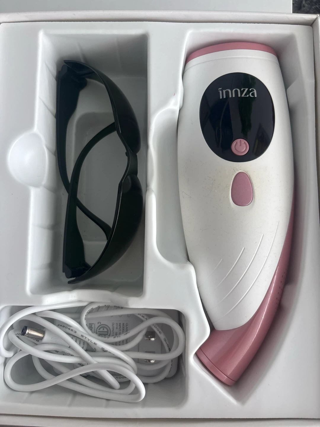 Innoza Permannet Hair Removal Device with Goggles & Charger