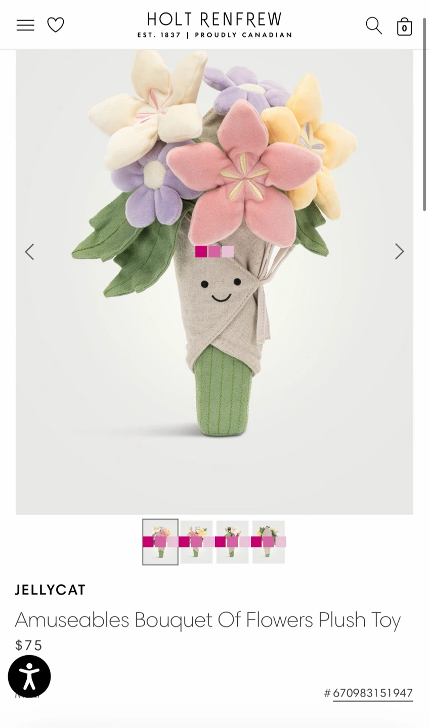BNWT Jellycat Amuseables Bouquet of Flowers Plush Toy - photo 3
