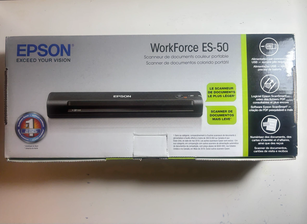 Epson WorkForce ES-50 Portable Color Document Scanner - photo 2