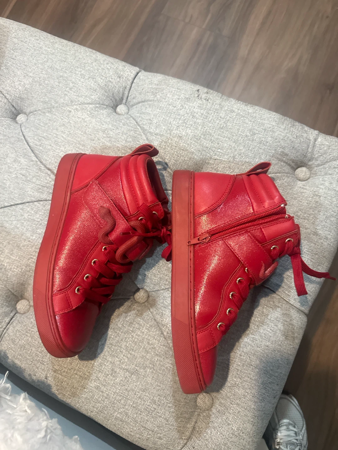 Red High Top Sneakers - photo 3