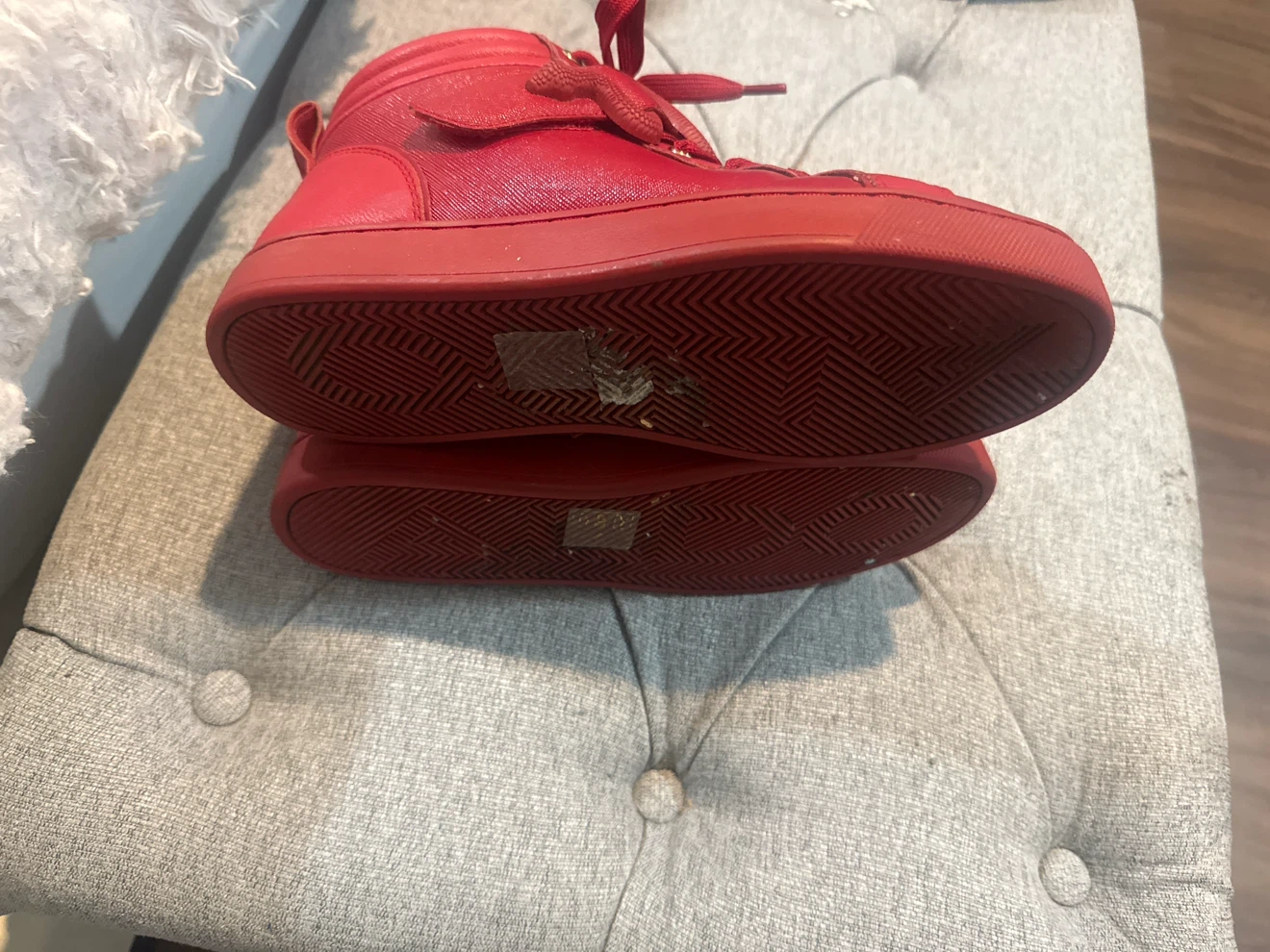 Red High Top Sneakers - photo 5