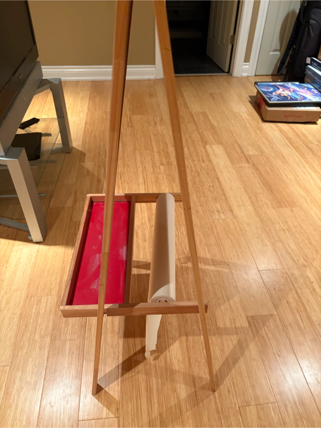 Wooden Easel with Chalkboard and Whiteboard - photo 2